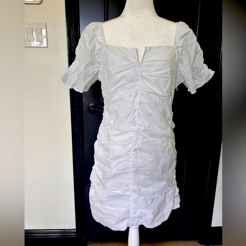 Sanctuary white pucker dress